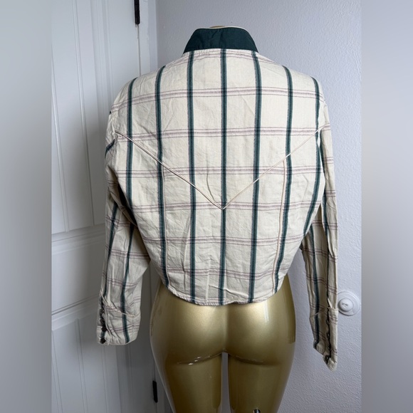 Western Style Ladies fitted Shirt Vintage 80's Wrangler Western Wear M - Picture 5 of 8
